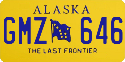 AK license plate GMZ646