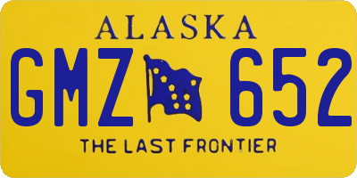 AK license plate GMZ652