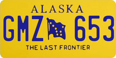 AK license plate GMZ653