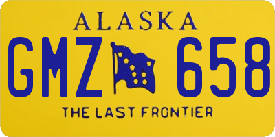 AK license plate GMZ658