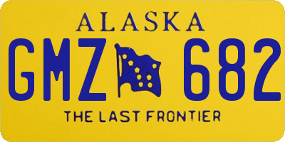 AK license plate GMZ682
