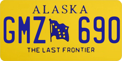 AK license plate GMZ690