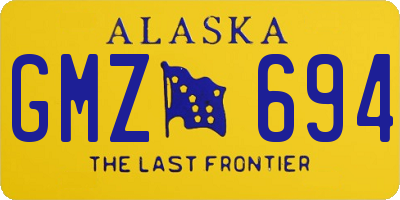 AK license plate GMZ694