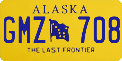 AK license plate GMZ708