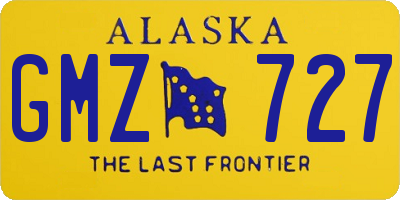 AK license plate GMZ727