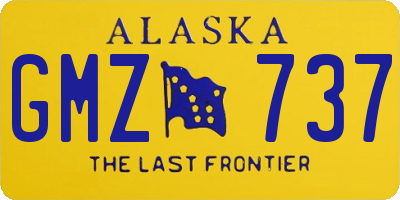 AK license plate GMZ737