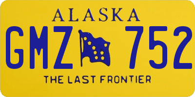 AK license plate GMZ752