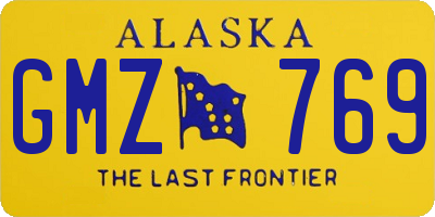 AK license plate GMZ769