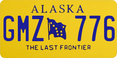 AK license plate GMZ776