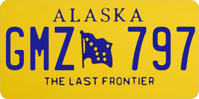 AK license plate GMZ797