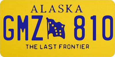 AK license plate GMZ810