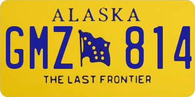 AK license plate GMZ814