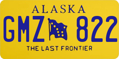 AK license plate GMZ822