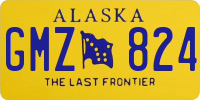 AK license plate GMZ824