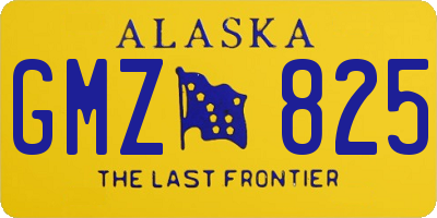 AK license plate GMZ825