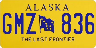 AK license plate GMZ836