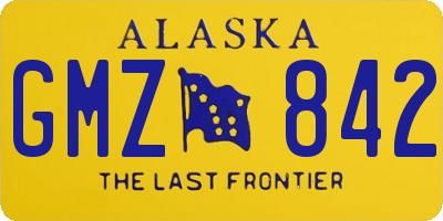 AK license plate GMZ842