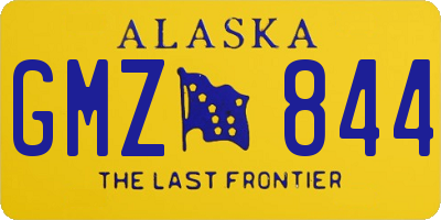 AK license plate GMZ844