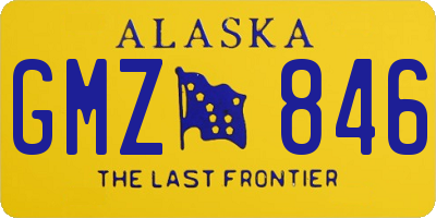 AK license plate GMZ846