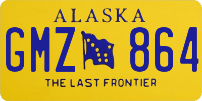 AK license plate GMZ864