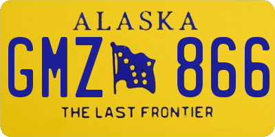 AK license plate GMZ866