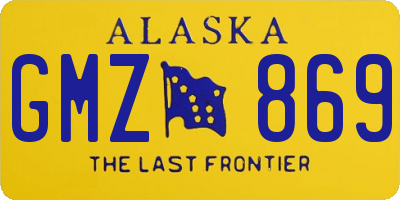 AK license plate GMZ869