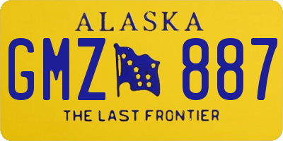 AK license plate GMZ887