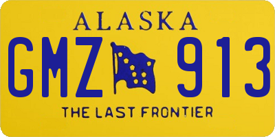 AK license plate GMZ913