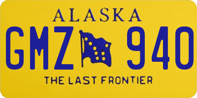 AK license plate GMZ940