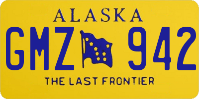 AK license plate GMZ942
