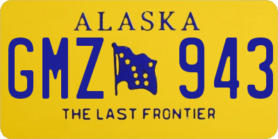AK license plate GMZ943
