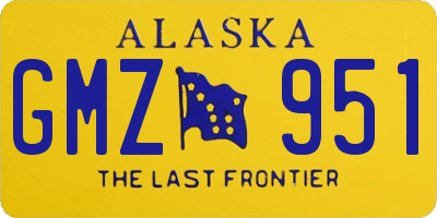 AK license plate GMZ951
