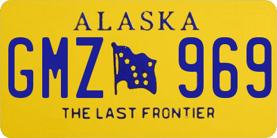 AK license plate GMZ969