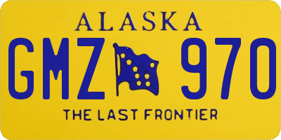 AK license plate GMZ970