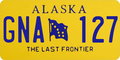 AK license plate GNA127