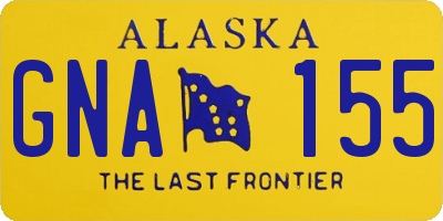 AK license plate GNA155