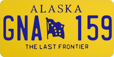 AK license plate GNA159