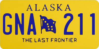AK license plate GNA211