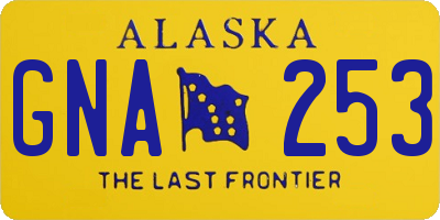AK license plate GNA253