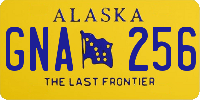 AK license plate GNA256