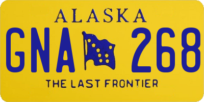 AK license plate GNA268