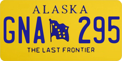 AK license plate GNA295