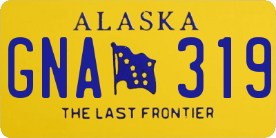 AK license plate GNA319