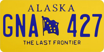 AK license plate GNA427