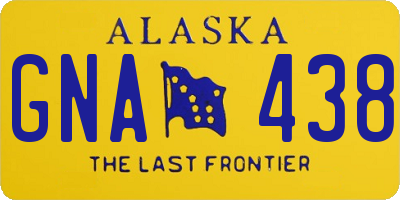 AK license plate GNA438