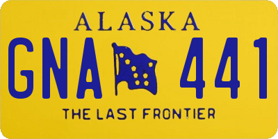 AK license plate GNA441