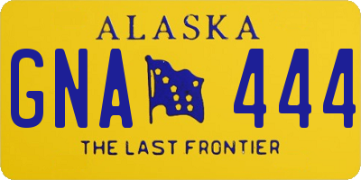 AK license plate GNA444