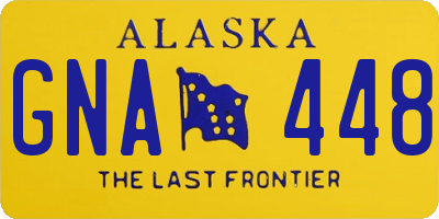 AK license plate GNA448