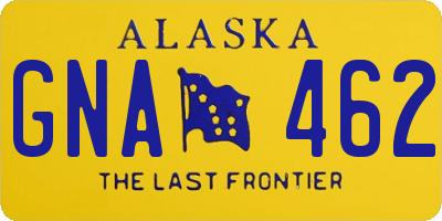 AK license plate GNA462