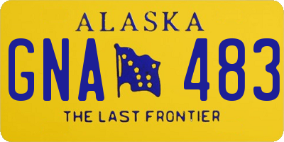 AK license plate GNA483